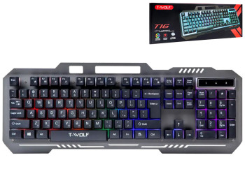 Клавиатура игровая TWolf T16, Цвет Черный