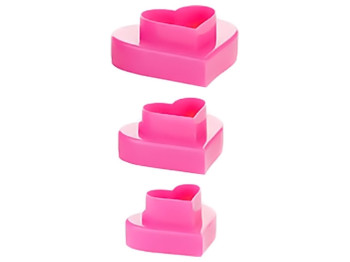 Двусторонние формочки сердечка Delicia, 6 размеров, 49891