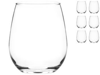 Набор стаканов Ecomo Vina, стекло, 500мл, 6шт, (цена за набор)