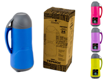 Термос пластиковий Stenson (скляна колба) 1.8л