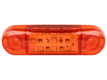 Повторитель габарита, палец широкий, 9 LED, 12/24V, желтый