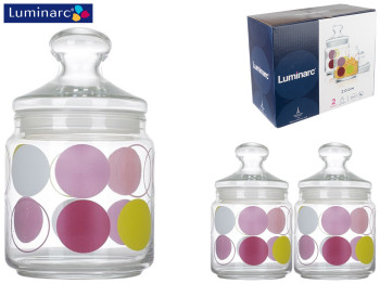 Набор банок Luminarc Zoom White 2 предмета (750мл, 750мл) 48699