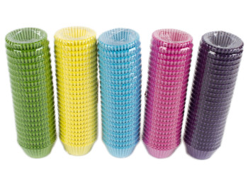 Формочки бумажные для кексов цветные 5см, цена за упаковку 500 шт