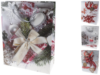 Пакет новорічний паперовий L Christmas toys 31х12х40см