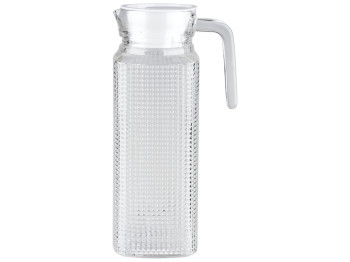 Графин стеклянный Stenson с пластиковой крышкой 1,2л