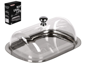 Маслянка з акриловою кришкою, 12,5х16х5,5см