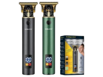 Триммер Sokany, аккумуляторный, 1200 мАч, длина среза 0,5–12мм, 10Вт, пластик