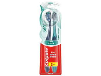 Зубна щітка Colgate 360 Суперчистота всієї ротової порожнини (ціна за упаковку 2шт)