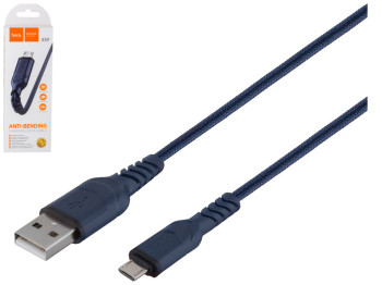 Кабель USB Hoco X59 Victory Micro 2.4A, Синий