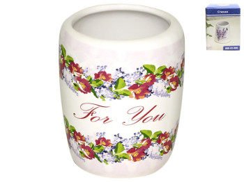 Стакан Цветочный вальс 9x6см