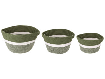 Набір плетених кошиків для зберігання (ціна за набір 3шт)