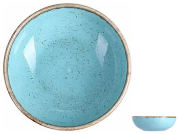 Соусник Porland Turquoise, фарфор, 95мл, 10см, цвет голубой