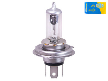 Лампа автомобільна галогенна для фари Trifa H4, 12V, 55W Xenon +50%, цоколь P43t (51660)