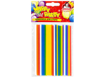 Трубочки для напитков Помічниця Happy Party разноцветные, 25 шт, 13 см