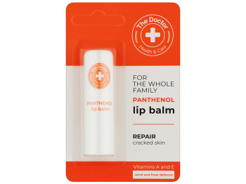 Бальзам для губ The Doctor Тройная сила сбор трав, с маслами какао, жожоба, миндаля и арганы, 3,6г