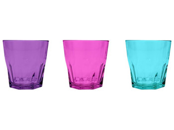 Стакан Herevin Coloured Glass MIX, 245мл, 8690069667348