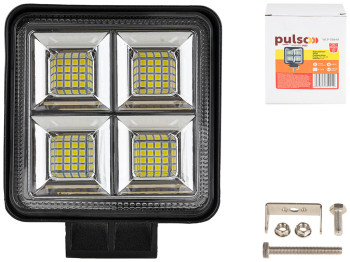 Фара рабочего света Pulso, WLP-SB64A FLOOD, 48Led х 1,3W, 106х106х50мм, 9-36V, 64W, 6000K