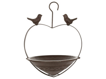 Кормушка для птиц, чугун, 19×22×29см, цвет коричневый