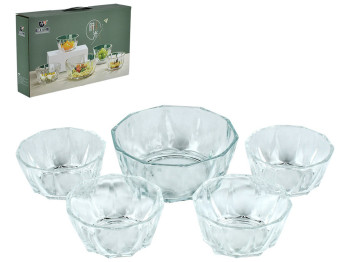 Набор салатников, 300мл, 750мл  (цена за набор 5шт)