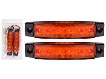 Ліхтар габаритний BL-64906YL 12V, 6LED, 96х20мм, 2шт