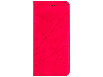 Чехол-книжка Business Leather для Samsung Galaxy A22 A225F (2021) Цвет Малиновый