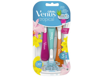 Одноразовые бритвы GILLETTE VENUS Tropical 3 лезвия 3шт