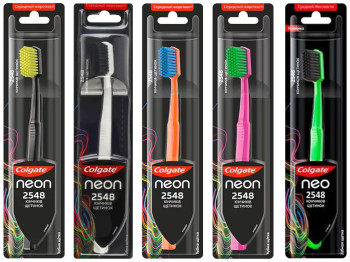 Зубная щётка Colgate Neon, средняя жёсткость(цена за 1шт)