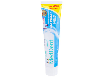 Зубна паста das MedDent Дбайливе відбілювання, 125мл