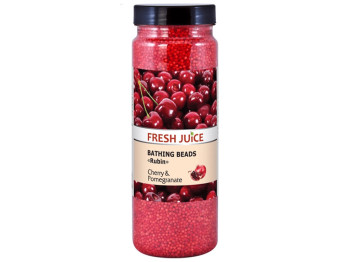 Бусинки для ванны Fresh Juice Cherry & Pomegranate, с экстрактами вишни и граната, 450г