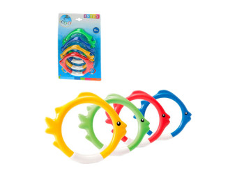 Набор для подводного плавания Intex 55507 Рыбка, пластик, 4шт