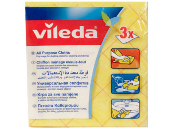 Серветка універсальна Vileda Allpurpose Cloth 40х38см 3шт