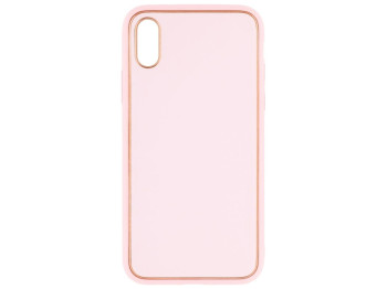 Чохол Leather Gold with Frame without Logo для iPhone X/Xs Колір 3, Pink