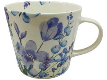 Чашка Limited Edition Flora C, порцеляна, 420мл, колір білий з малюнком