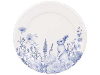 Тарелка фарфоровая Blue Bunny, D22см