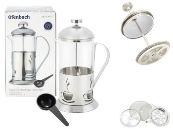 Френч-прес Ofenbach з нержавіючої сталі і скла 350мл з мірної ложкою