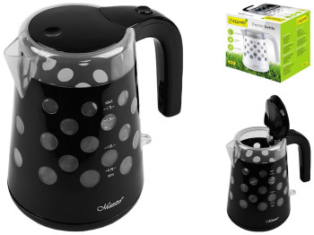 Чайник электрический Maestro BLACK 220-240В, 50Гц, 1850-2200Вт 1,7л