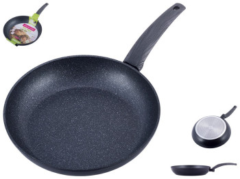 Сковорода Kamille с антипригарным покрытием Black marble из алюминия 28см