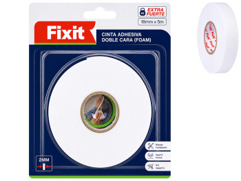 Двусторонний скотч Fixit, пена, 5м×1,8см, толщина 0,2см