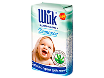 Крем-мыло туалетное детское ШИК С экстрактом алоэ вера 90г