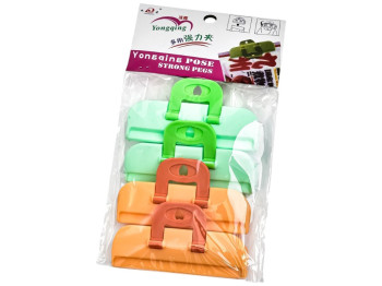 Затискач кухонний, 10x5x3см (ціна за набір 4шт)