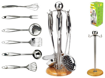 Набор кухонных принадлежностей на подставке Maestro (цена за набор 7шт)