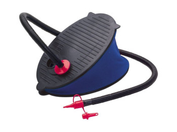 Насос ножной с гофрированным шлангом и насадками Intex 69611, 28см, пластик, ткань, 0,8л, цвет синий