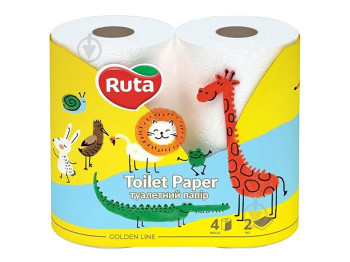 Папір туалетний Ruta Kids, 4рулонів, 2шари