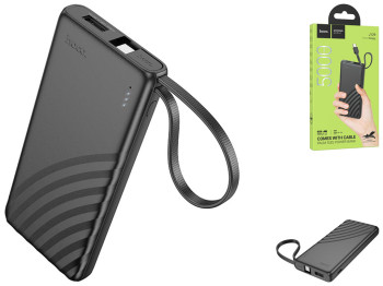 Power Bank Hoco J129 Nature with cable(USB-C) 5000mAh Цвет Черный