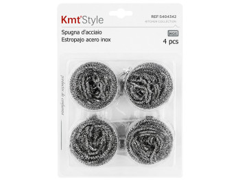 Скребки металлические KmtStyle для чистки посуды, (цена за 4 шт)