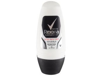 Дезодорант-антиперспирант шар. Rexona men "Антибактериальный и невидимый на черном и белом" 48ч 50мл