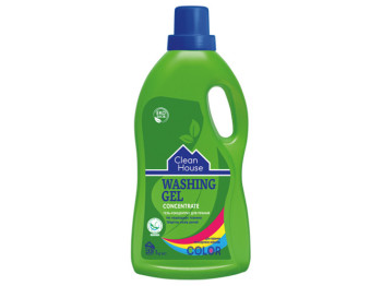Гель для стирки концентрированный Clean House Concentrate для цветных изделий 1л