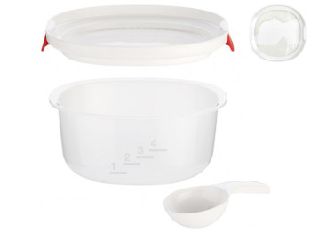 Кастрюля для риса PURITY MicroWave для микроволновой печи D21х10,5см 83505