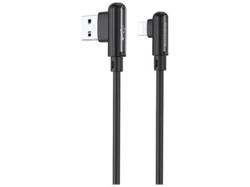 Кабель USB Borofone BX58 Lucky Lightning 2.4A Колір Чорний