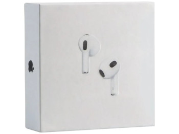 Блютуз стерео гарнитура Apple AirPods 3 copy, bluetooth 5.0, время работы 5ч, 250mAh, цвет белый